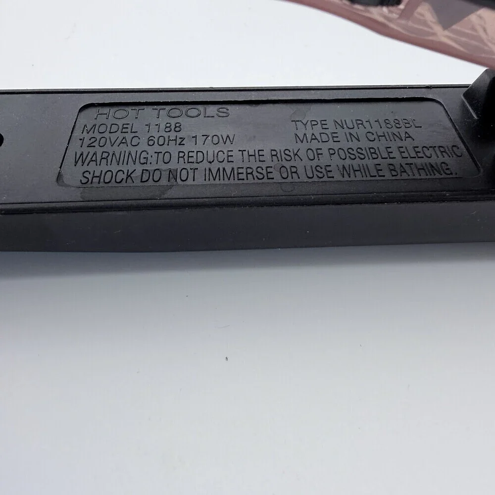 Hot Tools Professional 1 in Salon Flat Iron 1188 Pink Ceramic Hair Straightener
